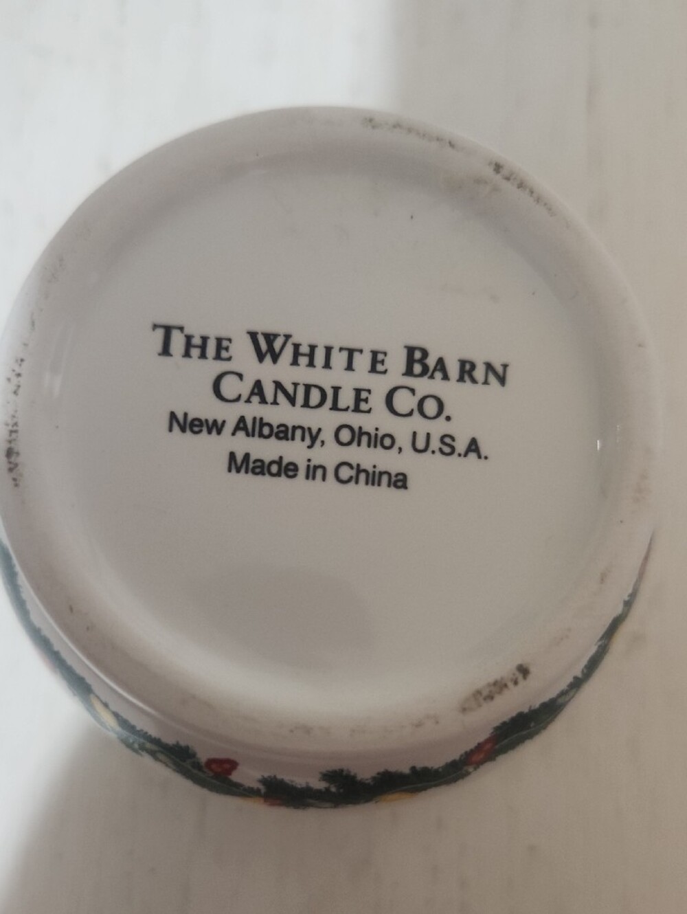Vintage The White Barn Candle Co Ceramic Snowman Votive Candle Holder Holiday - Picture 2 of 9